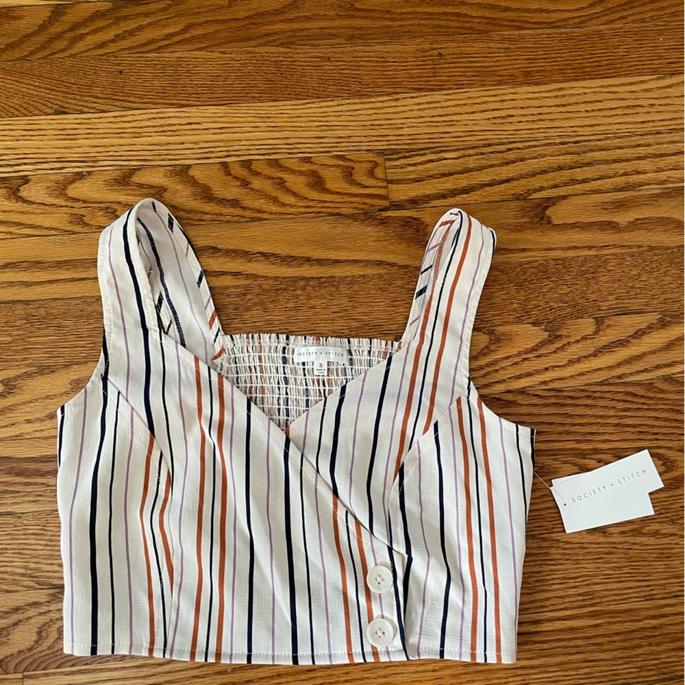 NWT Society Stitch Cropped Tank 🪩